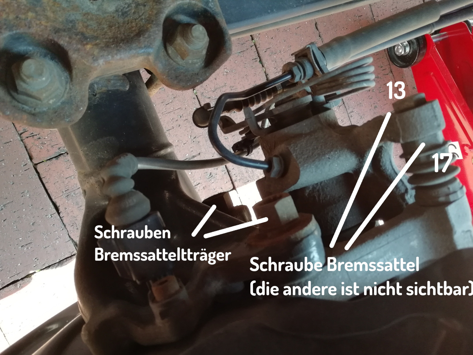 Bremssattel hinten wechseln, Leitung lösen - Seite 2